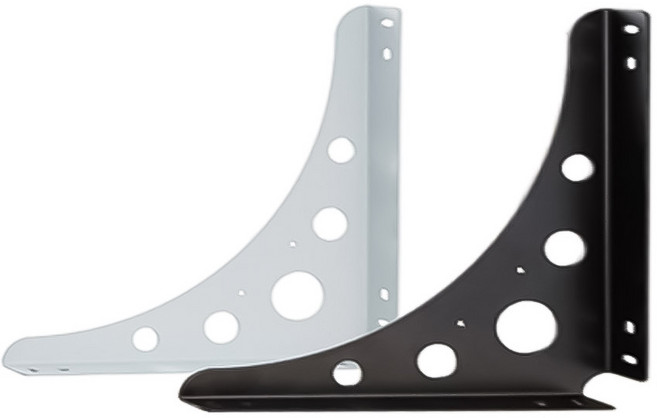 [철물공장] 선반대 200X200 삼각 벽선반지지대 까치발 YJ4004, 1개, 블랙 200X200