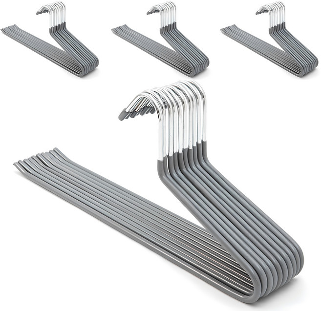 메르카 논슬립 바지걸이, 40개, 그레이