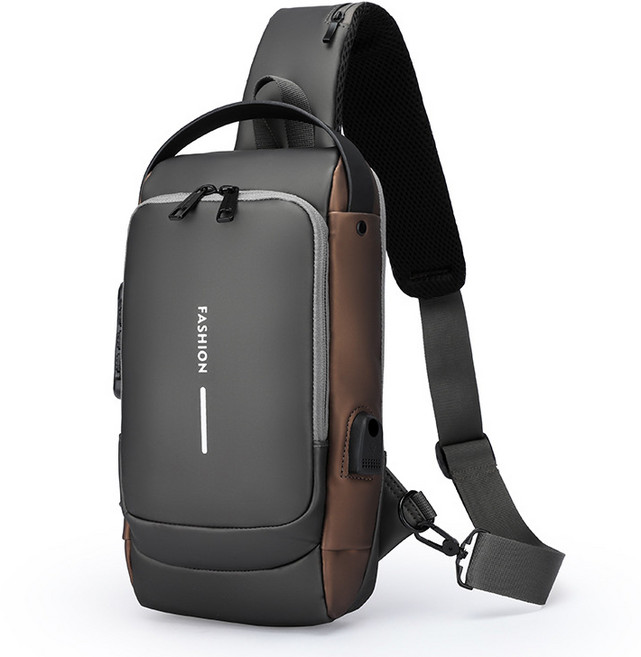 남자 비밀번호 잠금장치 방수 숄더백 크로스 토트백