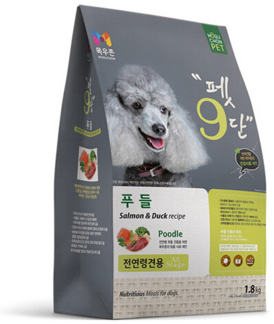 목우촌펫 강아지 펫9단 기능성 사료, 푸들, 1.8kg, 2개