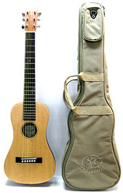 SX TG1 여행용 미니기타 탑솔리드 고사양, SXTG1, 1개