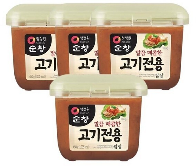 청정원 순창 고기 전용 쌈장, 4개, 450g