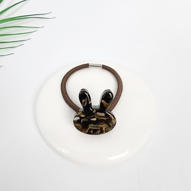 시크몽 프랑스핀 래빗팝 2.8 cm 토끼 포니테일 고무줄 머리끈