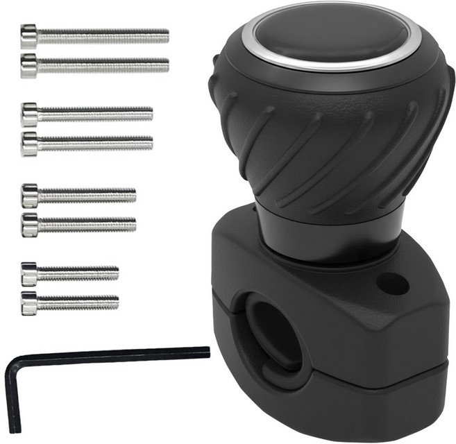 블리스템 화물차 버스 중장비 파워핸들, 블랙 스파이럴