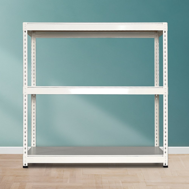 무볼트 베란다 조립식 앵글 선반 3단 수납선반 조립식 앵글선반 3단 앵글 자재 조립식앵글선반 주문제작, 고급양면코팅, 1000*500, 900, 1개