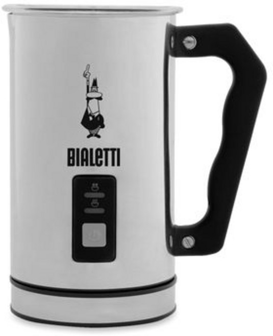 BIALETTI (비알레티) Bialetti 전동 밀크 플로서 밀크 포머 에스프레소 라떼 마끼아또 스테인리스스틸 실버
