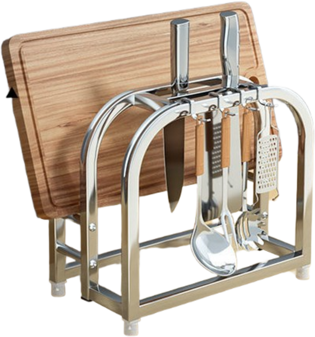 쌍천 도마 세트 헤리터 도마 거치대 칼 거치 거치대 정리대, 1개, G타입, 상세페이지 참조