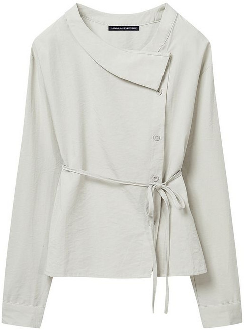 미니멈 에브리데이 사선 버튼 블라우스 EB1BA025D