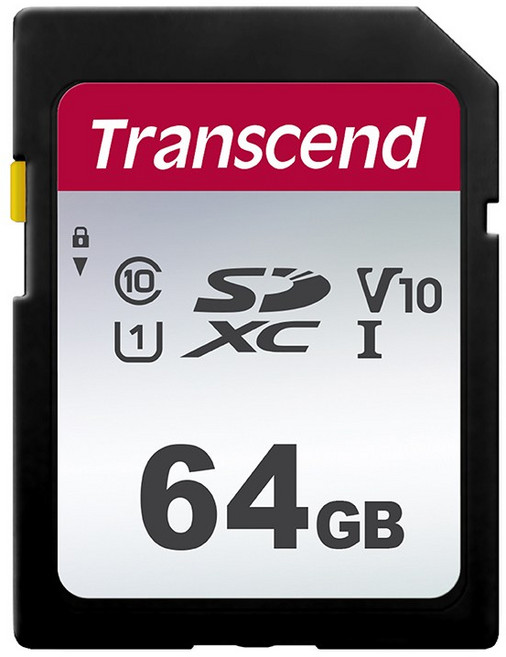 트랜센드 SDHC 메모리 카드 SDC300S, 64GB, 1개