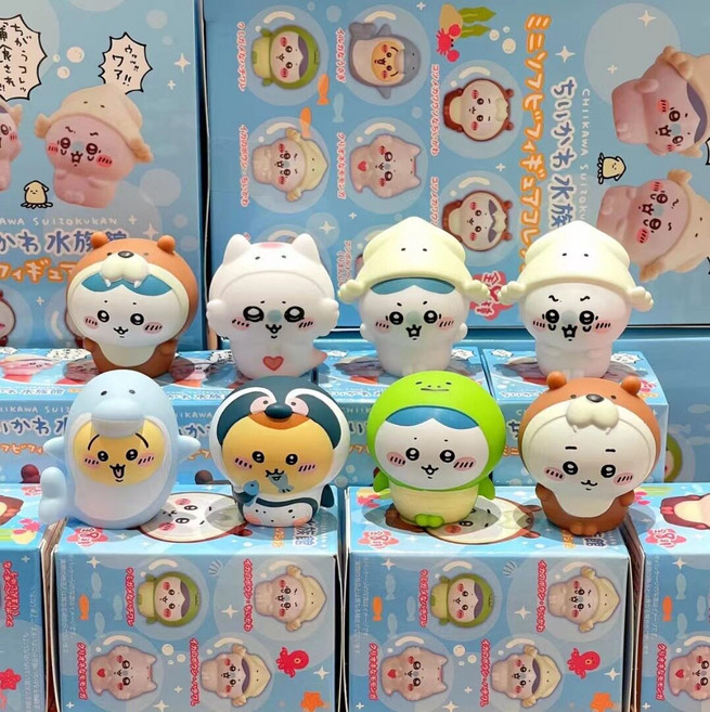 9위 - 자조곰 치이카와 산리오 미니 피규어 세트, 아쿠아리움 8종세트