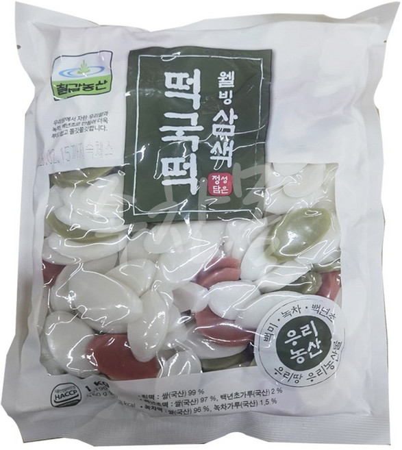 웰빙삼색떡국 1kg칠갑농산, 1kg, 1개