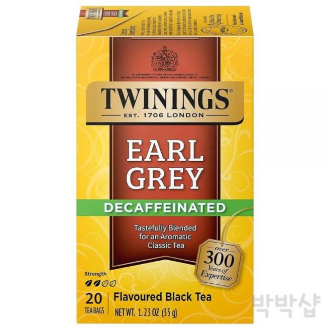 트와이닝 얼그레이 디카페인 홍차 20티백, 디카페인 얼 그레이, 1개