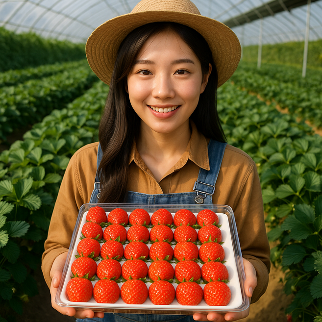 13brix이상 프리미엄 설향 딸기, 1개, 730g1%국내 당일포장 딸기HOT   (특품)
