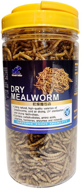 摩達客 Monster Maker怪獸製造者麵包蟲230g 豐富高蛋白 蜜袋鼯 刺蝟 魚 觀賞鳥類 爬蟲類適用, 1個