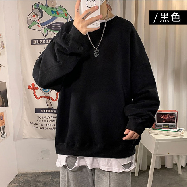 ISLAND 韓系寬鬆大學T 長袖衛衣