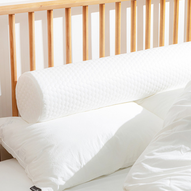 베네폼 통몰드 소프트폼 일자형 바디필로우, 듀라론 냉감 화이트