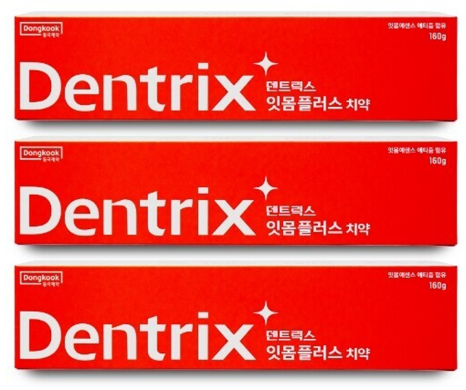 동국제약 덴트릭스 잇몸플러스 치약 I, 3개, 160g