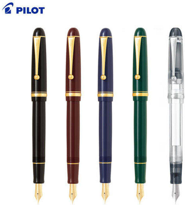 파이롯트 커스텀 74 만년필, EF, 다크그린