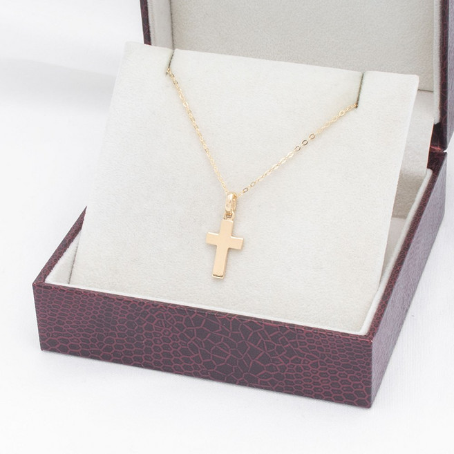 루키스톤 18k 클라온 십자가목걸이 18k목걸이
