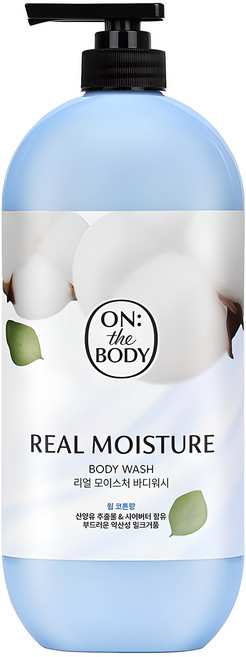 온더바디 리얼 모이스처 바디워시 웜 코튼, 865ml, 1개