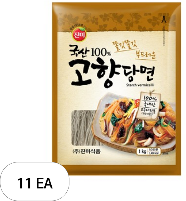진미 국산 고향당면, 1kg, 11개