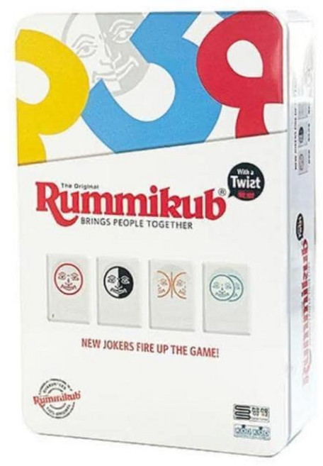 Rummikub 1607 拉密變臉外出型鐵盒版 數字牌, 1個