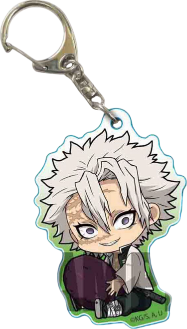 <귀멸의 칼날> 캐릭터 아크릴 키링/키체인/열쇠고리 허깅SD 14종, G-003643. 시나즈가와 사네미