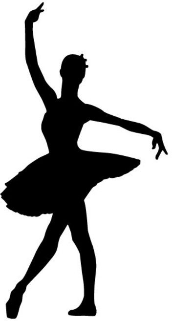 오피스왕국 발레리나 그래픽 스티커 무용학원 댄스 ballet9, 오션블루