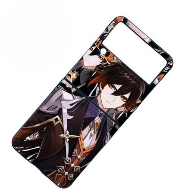 원신 굿즈 나히다 카즈하 라이덴 감우 아야카 요이미야 각청 호두갤럭시 Z플립 휴대폰 소프트 가죽 케이스 폰 커버