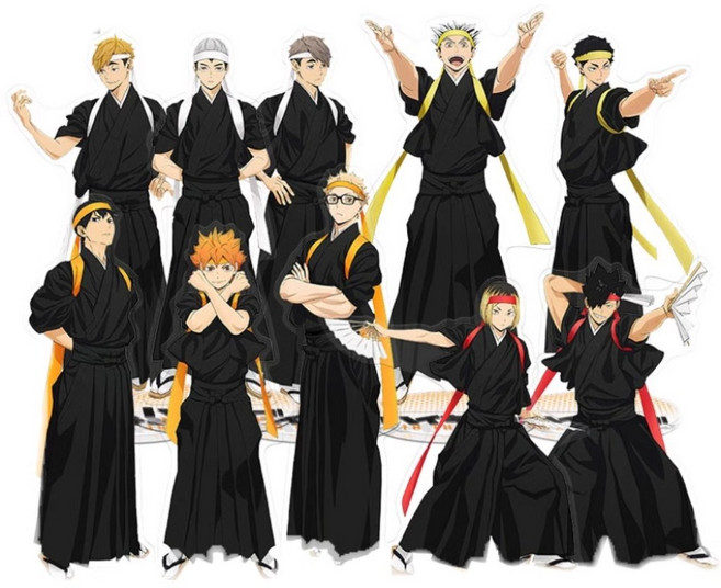 하이큐 응원 검도복 코스튬 히나타 쇼요 코스프레 의상 카라스노 응원단 단복