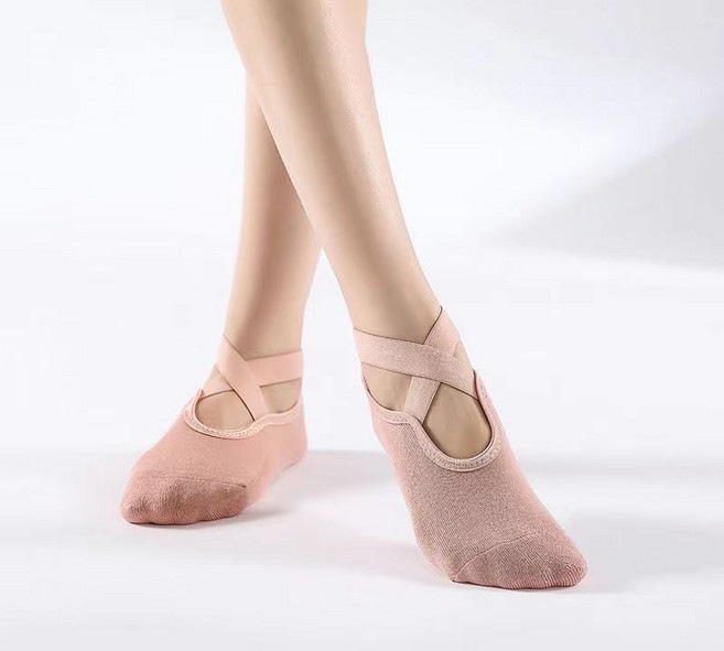 에너지아 논슬립 고탄력밴드 크로스리본 필라테스 요가양말 3켤레 세트