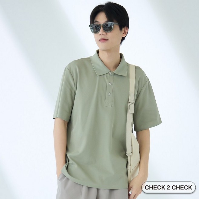 Check2Check 冰磁涼感短袖POLO衫 冰棉涼感衣