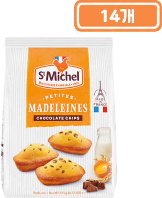 생미쉘 초코칩 마들렝, 14개, 175g