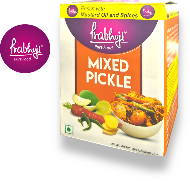 Prabhujia Mixed Pickle 파라부지아 믹스 피클, 1개, 1kg