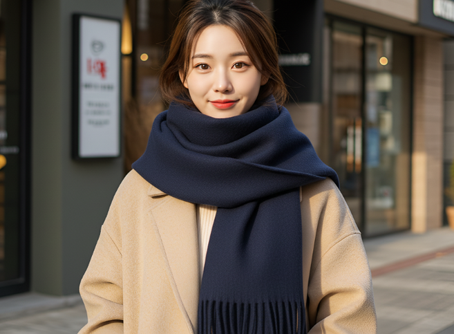 리앤솜 따숨파파 캐시미어 목도리 머플러 어깨 숄