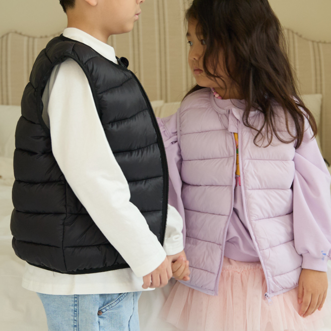 태르태르 유아동 가벼운 경량 패딩조끼 4컬러