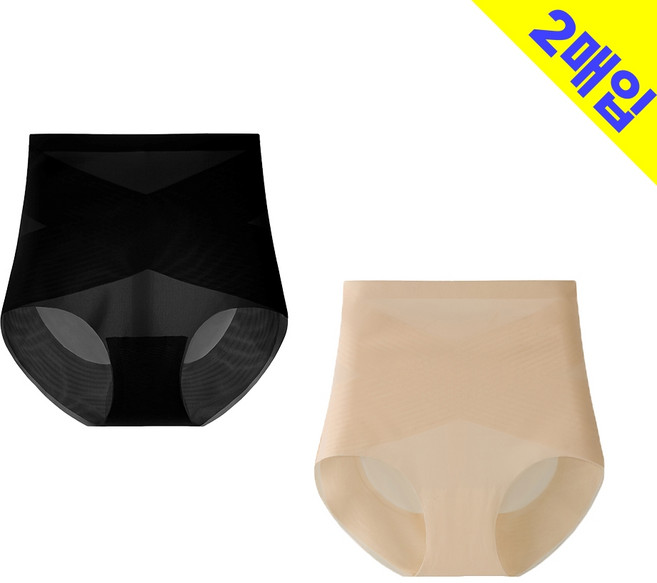 2매 이너스타 여성 똥배제로 보정 팬티 거들 속옷