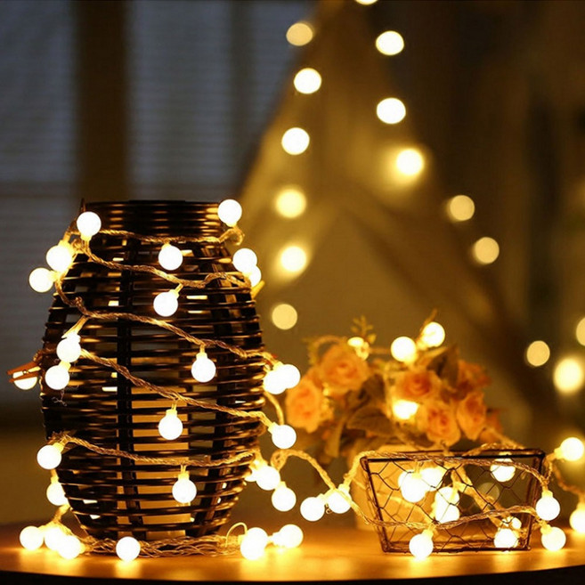 크리스마스 트리 앵두전구 20구 3m USB타입 / AD-U20, 02.[노란색]