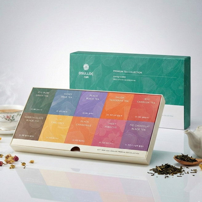 오설록 프리미엄 티 컬렉션 10종 선물세트, 10종40입, 1세트
