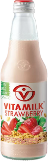 Vitamilk 維他豆奶 草莓風味豆奶, 6個, 300ml