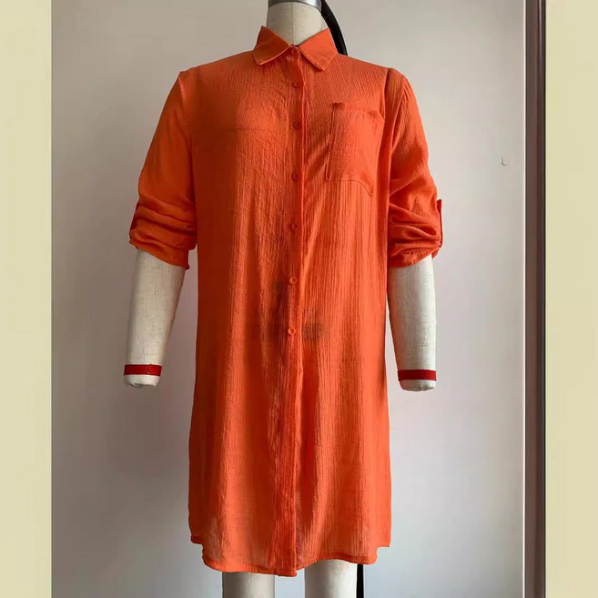 跨境夏季簡約比基尼度假泳衣防曬罩衫歐美女裝針織衫沙灘罩衫外搭, 均碼