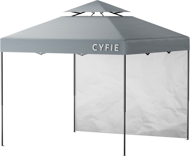 텐트 캠핑 원터치 텐트 천둥천막 접이식 캐노피 천막 지붕형 몽골텐트 접이식 캐노피차양막 행사용 방수 텐트 캠핑 타프 대형 3X3 여름 4-6 인용, 그레이