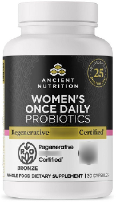 ANCIENT NUTRITION 女性每日益生菌 250億 CFU 膠囊, 30錠, 1個