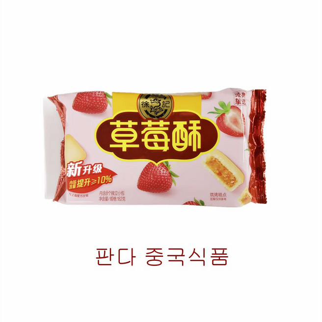 판다중국식품 딸기 쿠키 초메이수, 184g, 10개