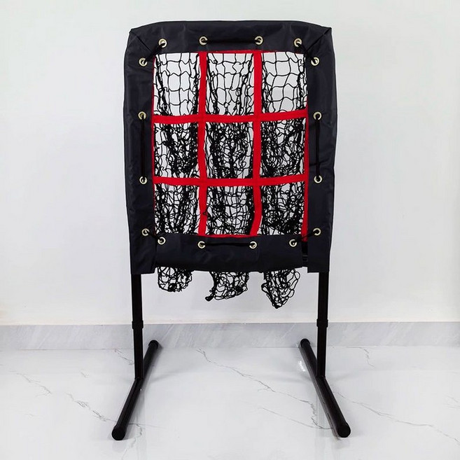 투수 야구네트 야구망 티볼 스트라이크존 배팅망 훈련용, 1개, 투구 연습망-빨강-5.3kg