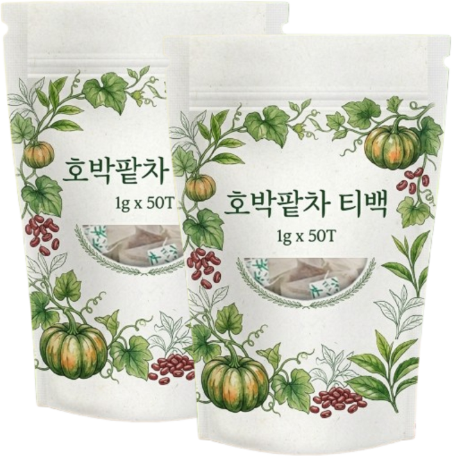 국산 호박팥차 삼각티백, 1g, 3개, 50개입