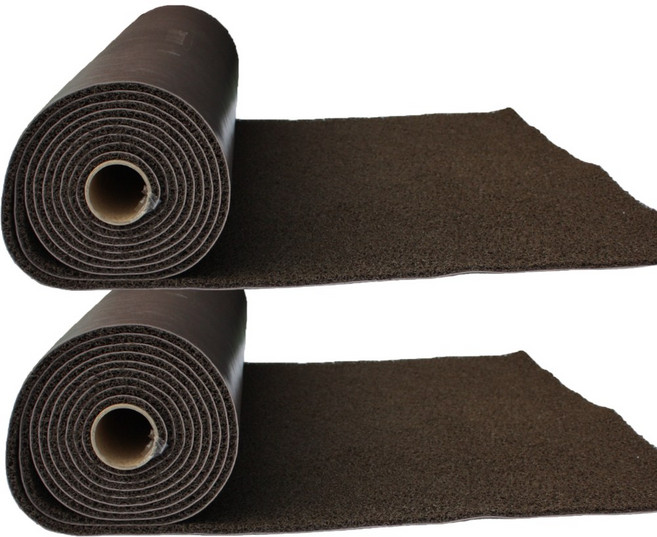 초면애 미끄럼방지 코일매트 막힘형 10mm 폭120cm 6M 12M 롤형 단품 (상가 현관용 PVC매트), 12M 브라운, 2개