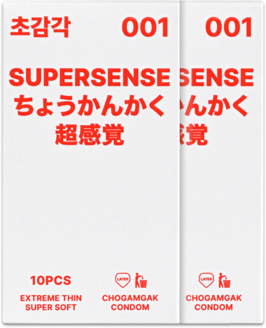 초감각 001 초박형 콘돔, 10개입, 2개