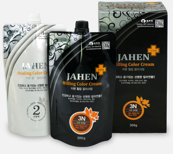 자헨 JAHEN 힐링 칼라크림, 5N 내추럴 브라운, 1개