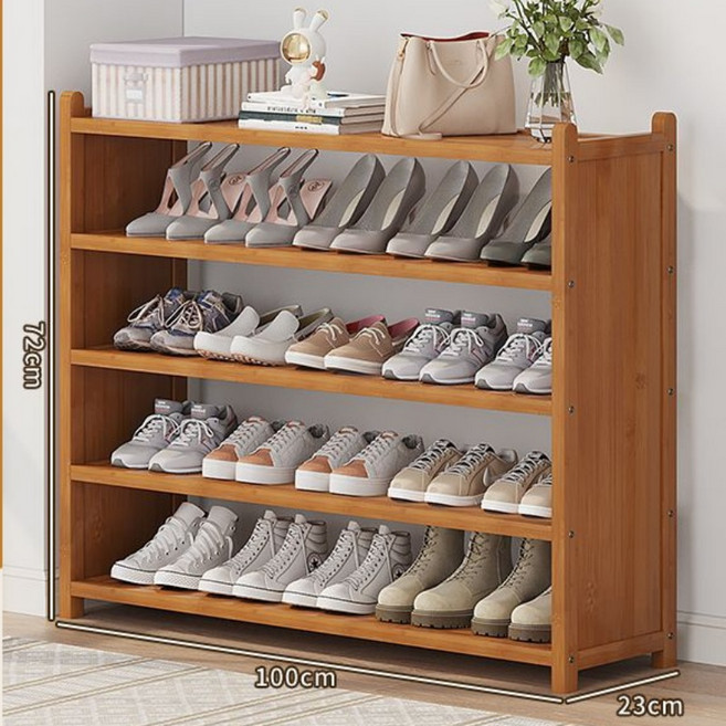 가남 현관 신발장 원목 신발 정리대 다용도 가정용 수납 선반, 5단, 100cm